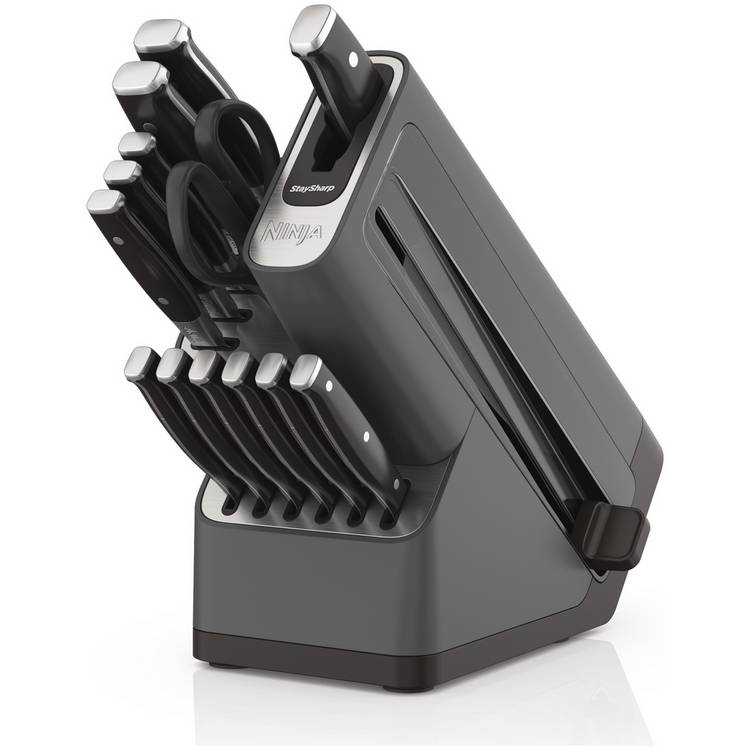 Ninja 14 Piece Stay Sharp Knife Block Set - Black