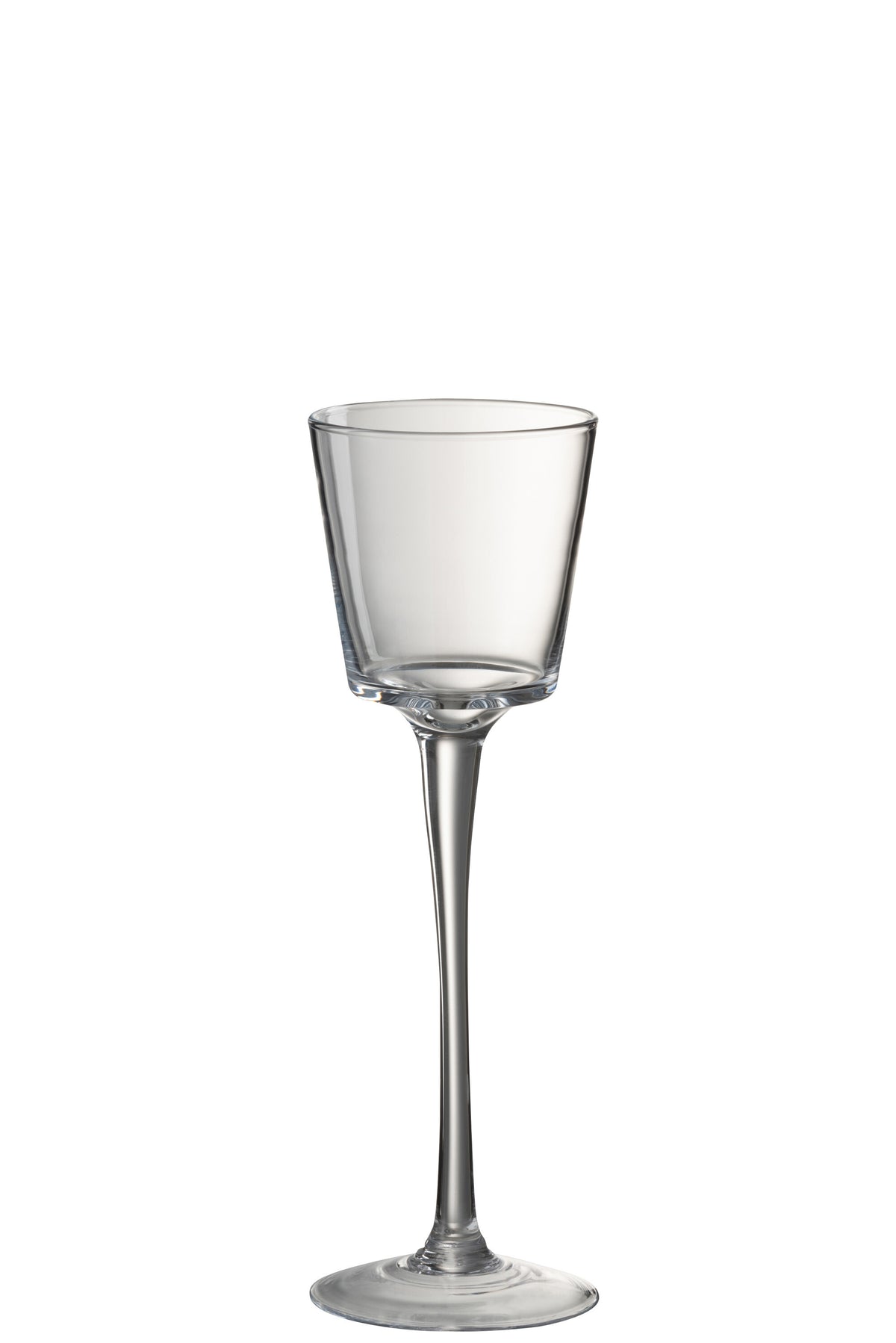 J-Line kaarshouder Conisch Op Voet - glas - transparant - medium