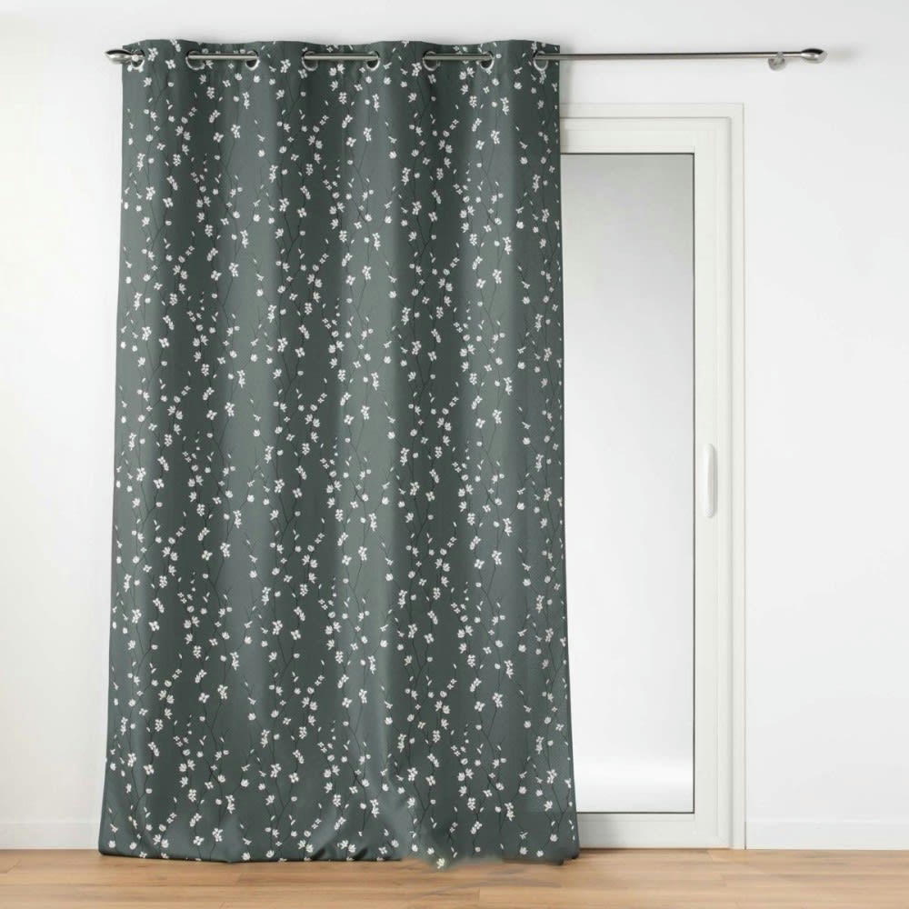 - Rideau  polyester Gris foncé 140 X 260