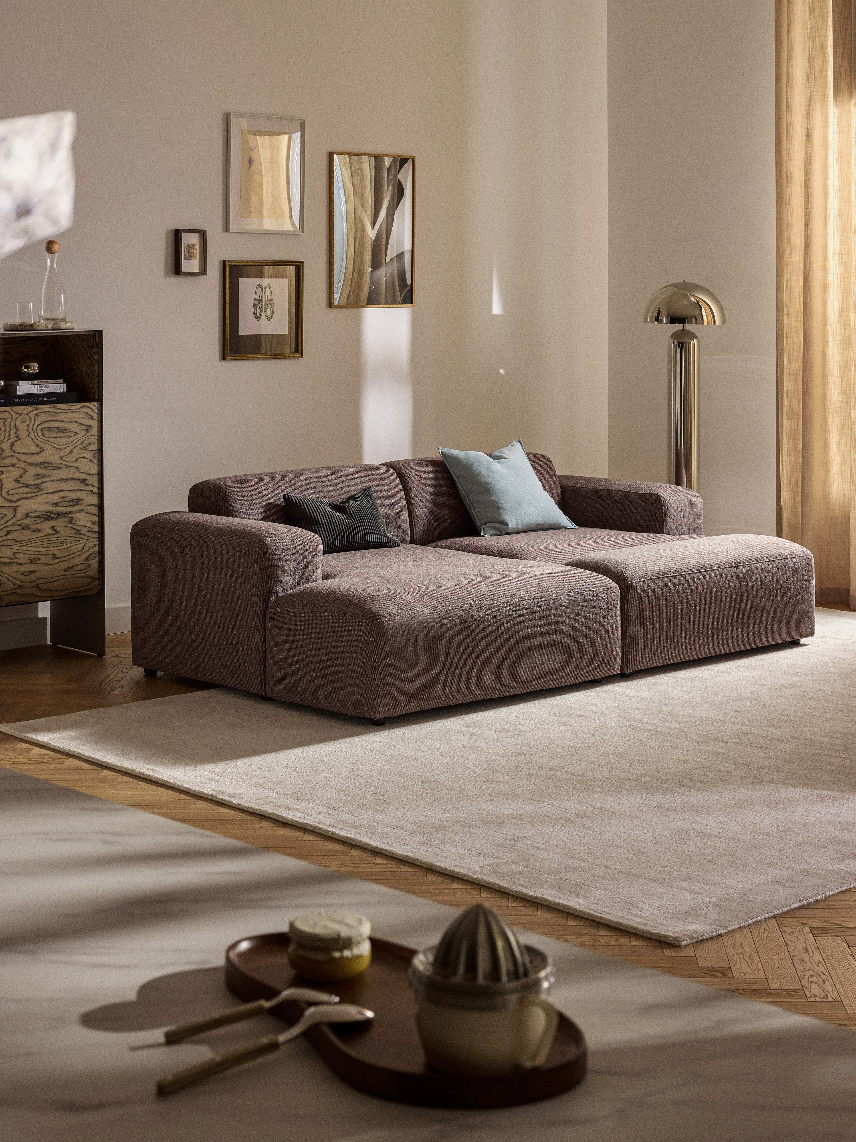 XL Sofa-Hocker Melva, B 116 x T 42 cm
