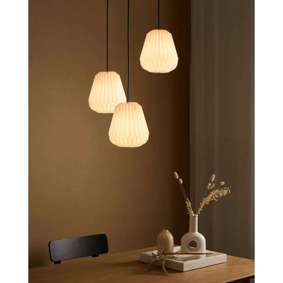 HONDE - Hanglamp - Wit - Papier/Metaal