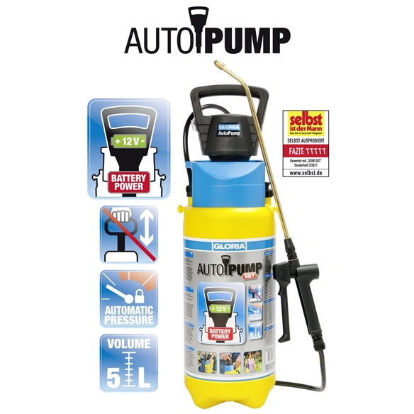 Drucksprühgerät Füllinhalt 5 Liter, max. Betriebsdruck 1,5 bar