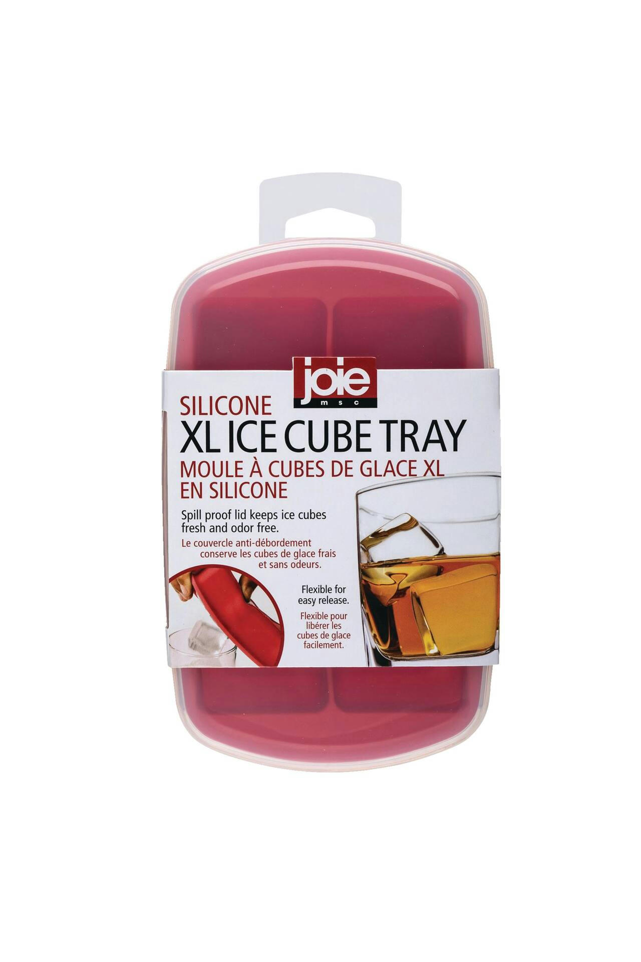 Joie Silicone Ice Cube Tray with Spill-proof Lid, Extra Large
