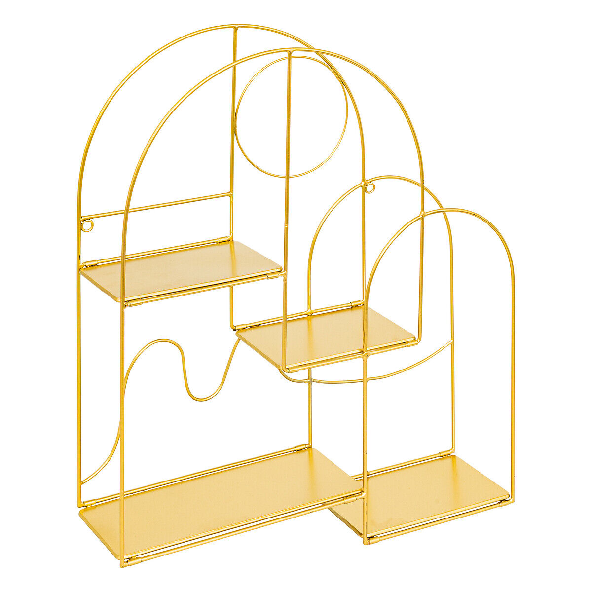 Estante TINA dourado em metal