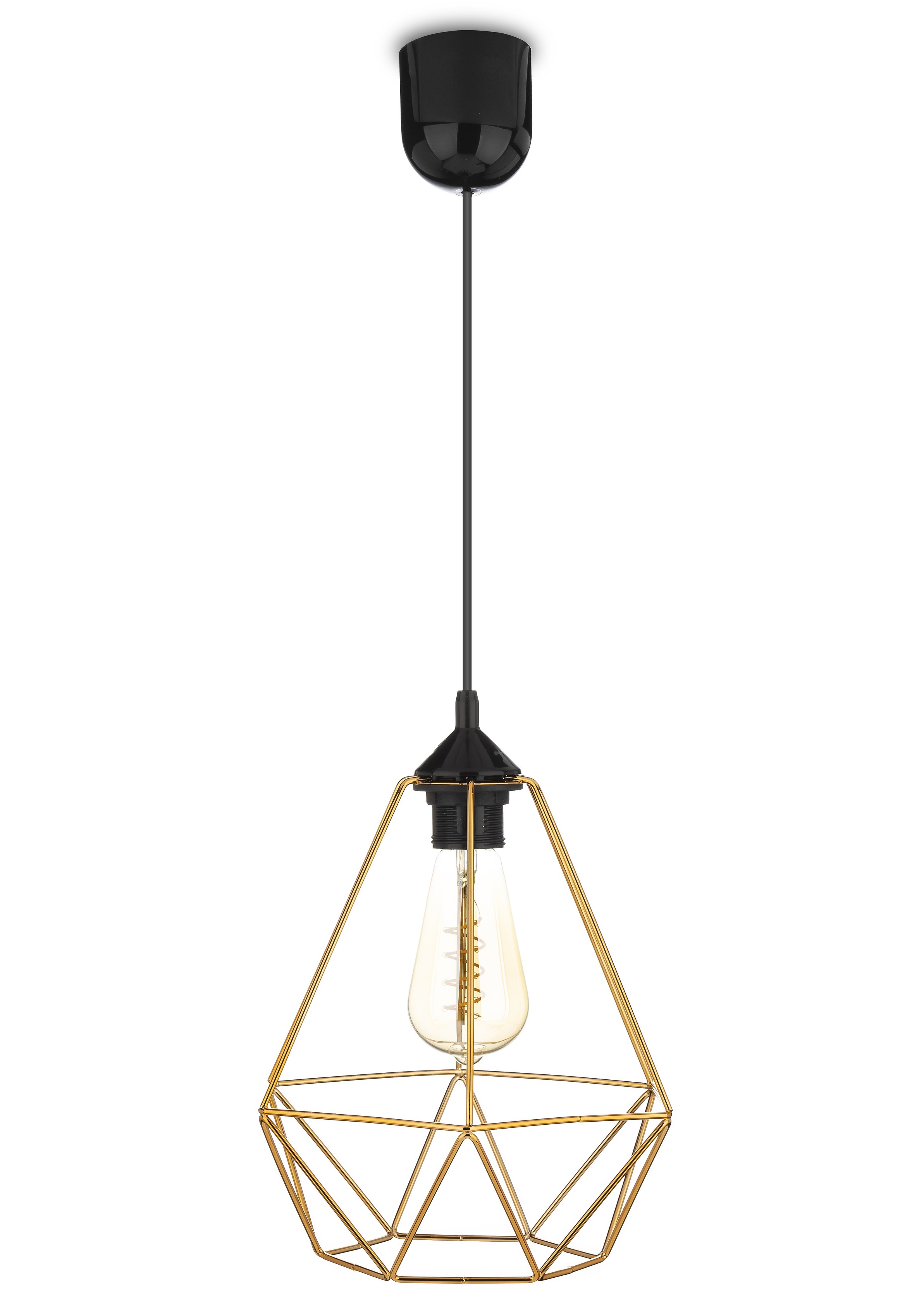 Lampa wisząca Paris Diamond 24 cm miedź