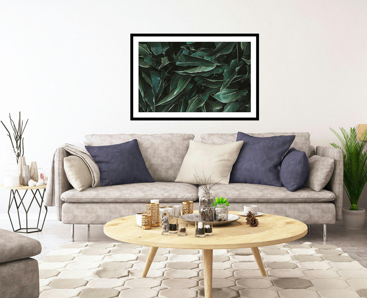 - Affiche green leaves sans cadre 90x60cm