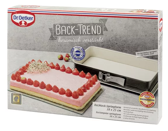 Tortownica prostokątna 38x25 cm Dr.Oetker - Back-Trend 11.4861