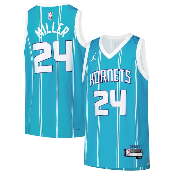 Brandon Miller Charlotte Hornets Nike Youth Swingman Jersey - Icon Edition - Teal