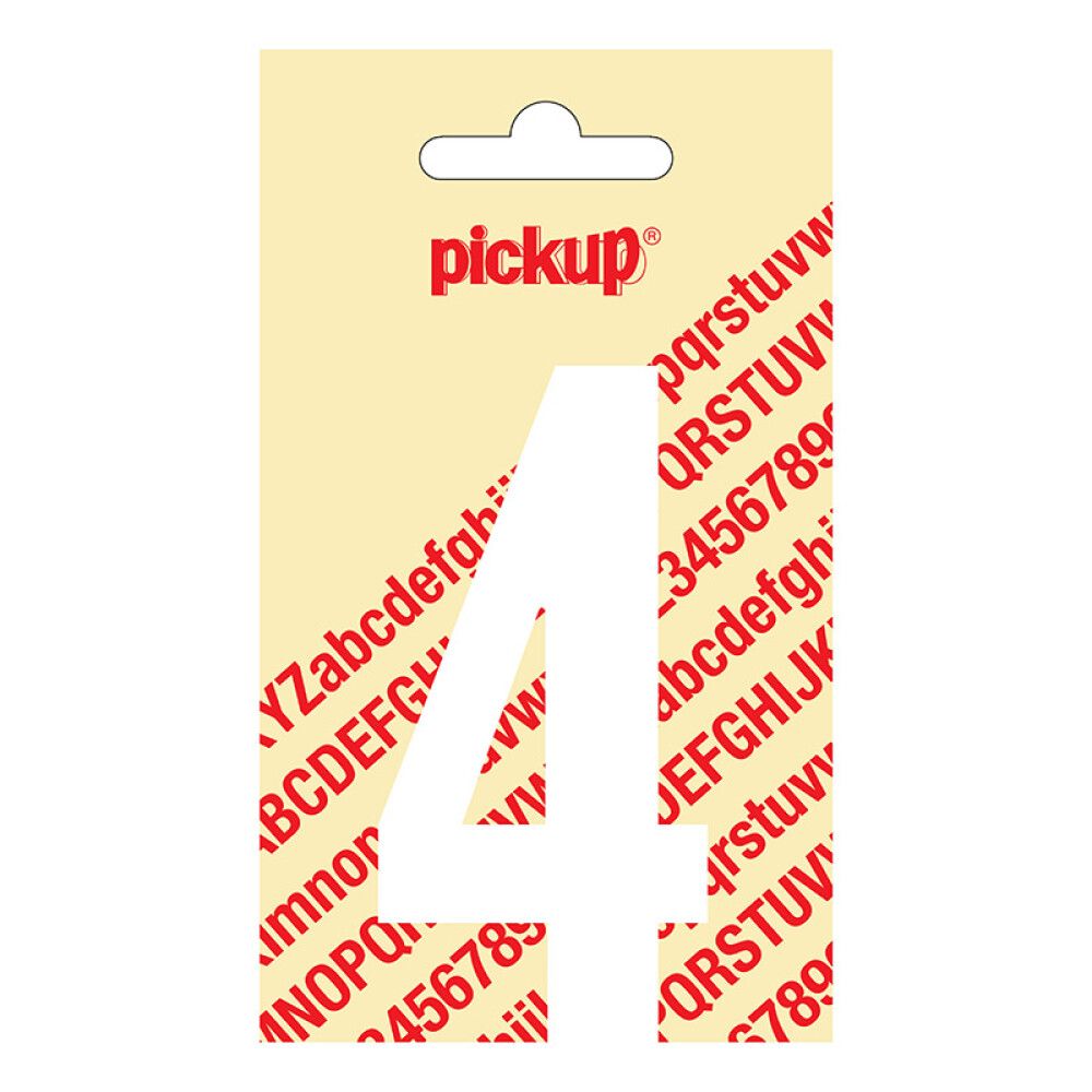 TALL PICKUP NOBEL 4 HVIT 90 MM SELVKLEBENDE