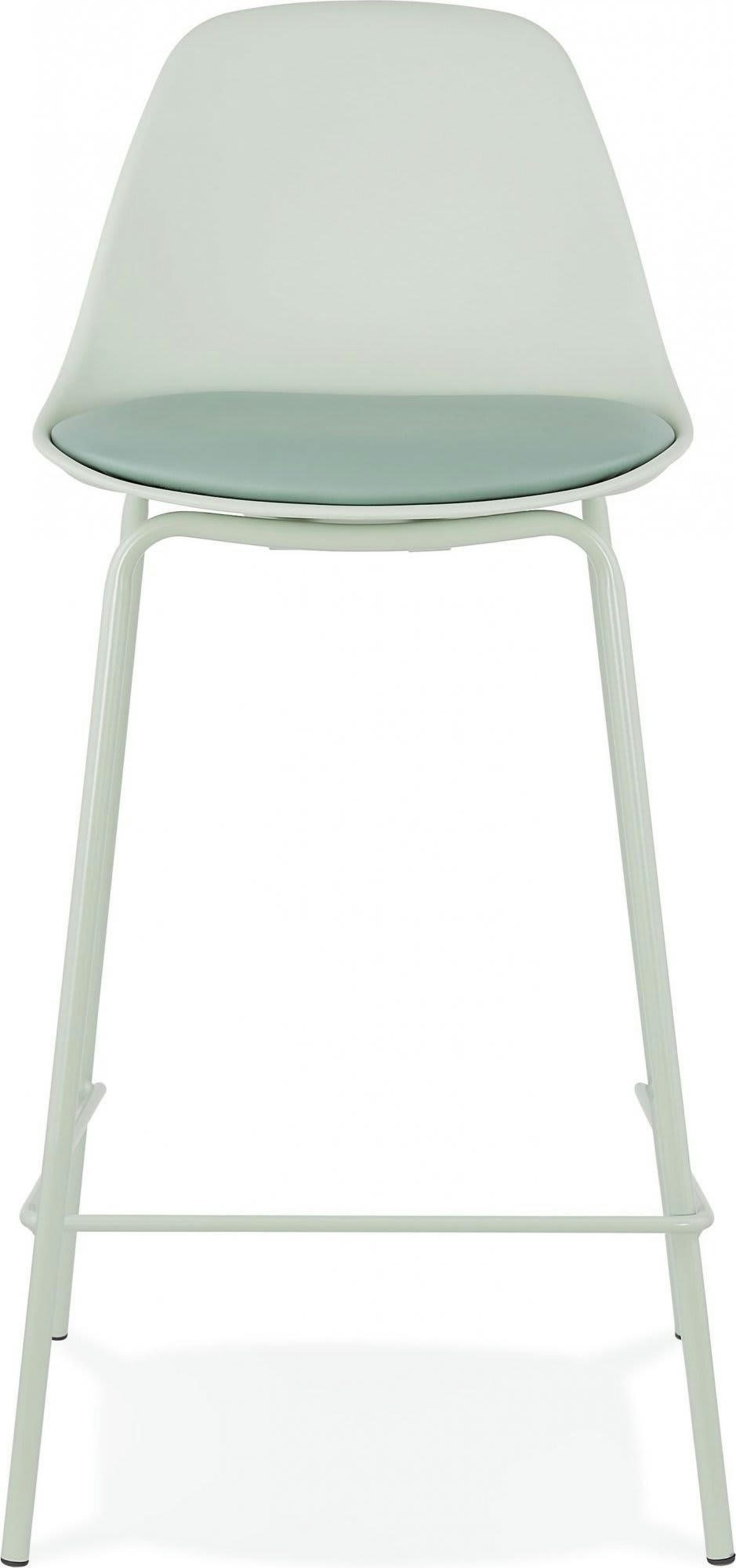 ESCAL MINI - Tabouret de bar Polymère Vert H. assise 65 cm rembourré