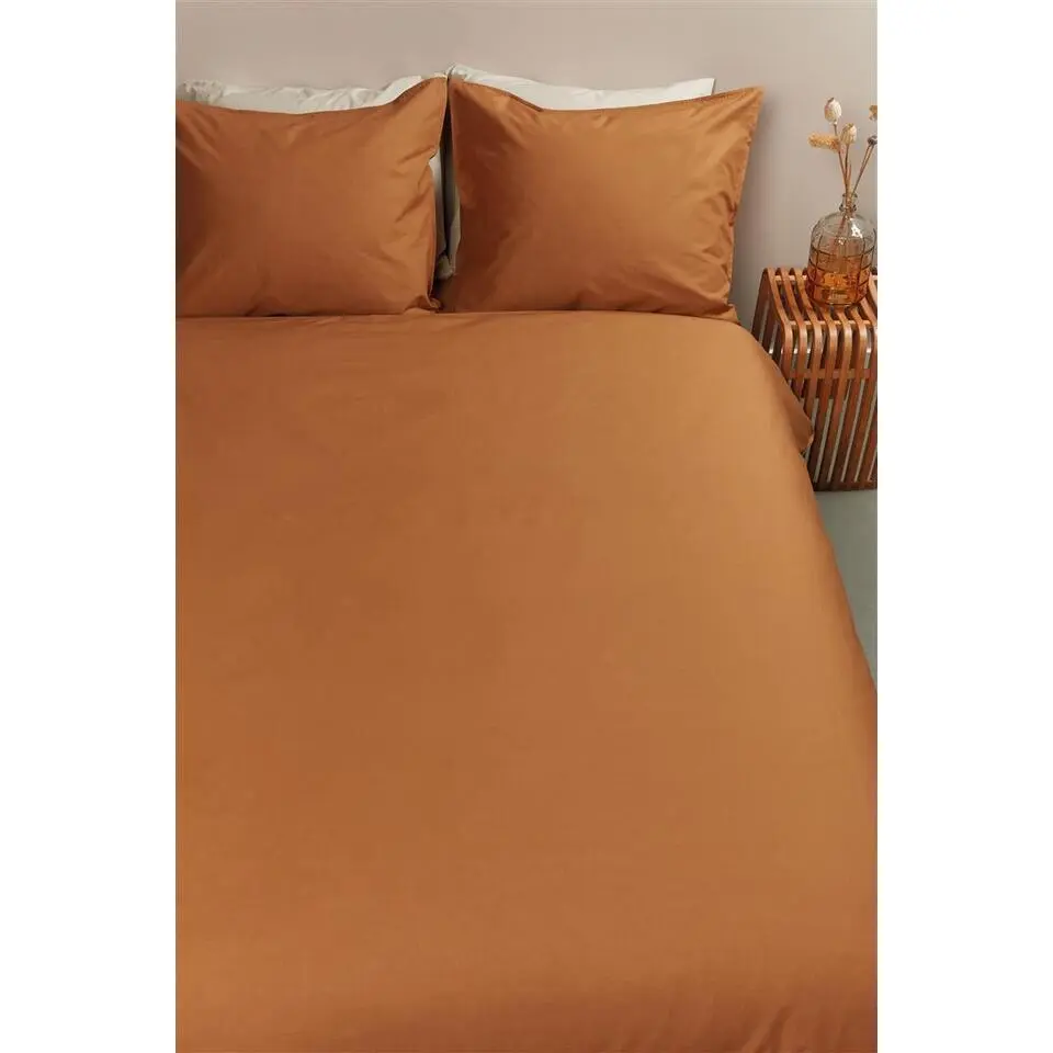 Ambiante Cotton Uni dekbedovertrek - 260x200/220 - Oranje