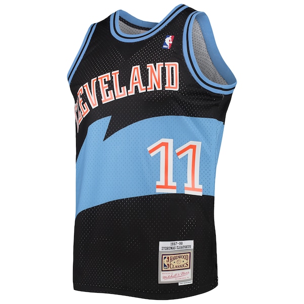 Zydrunas Ilgauskas Cleveland Cavaliers Hardwood Classics Swingman Jersey - Black
