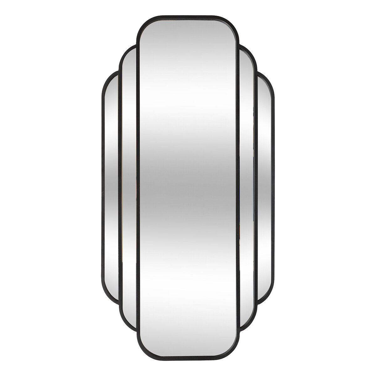 Espelho de parede BENEDITA preto 100x50cm