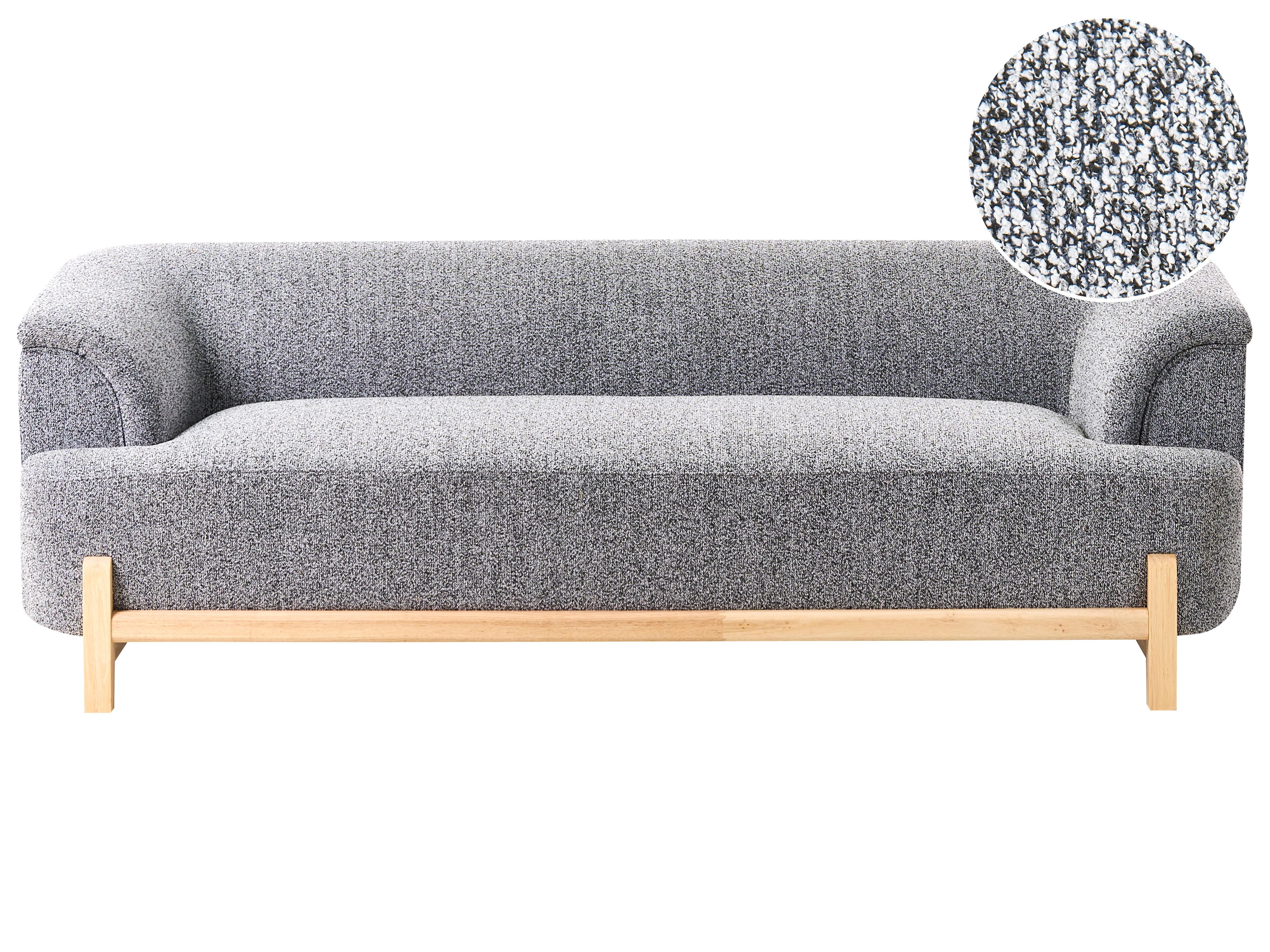 Sofa 2 Seater ALNOR Fabric Dark Grey