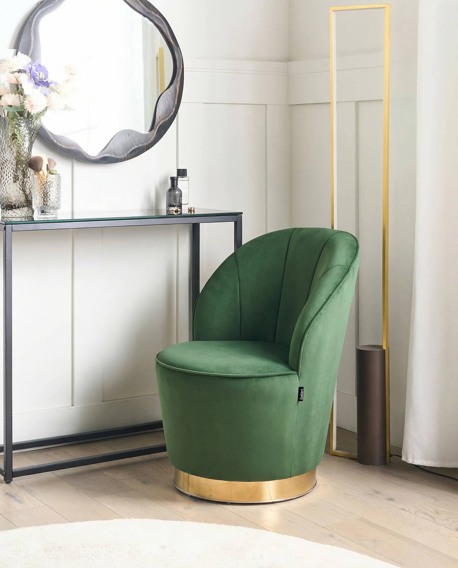 Armchair ALBY Velvet Dark Green