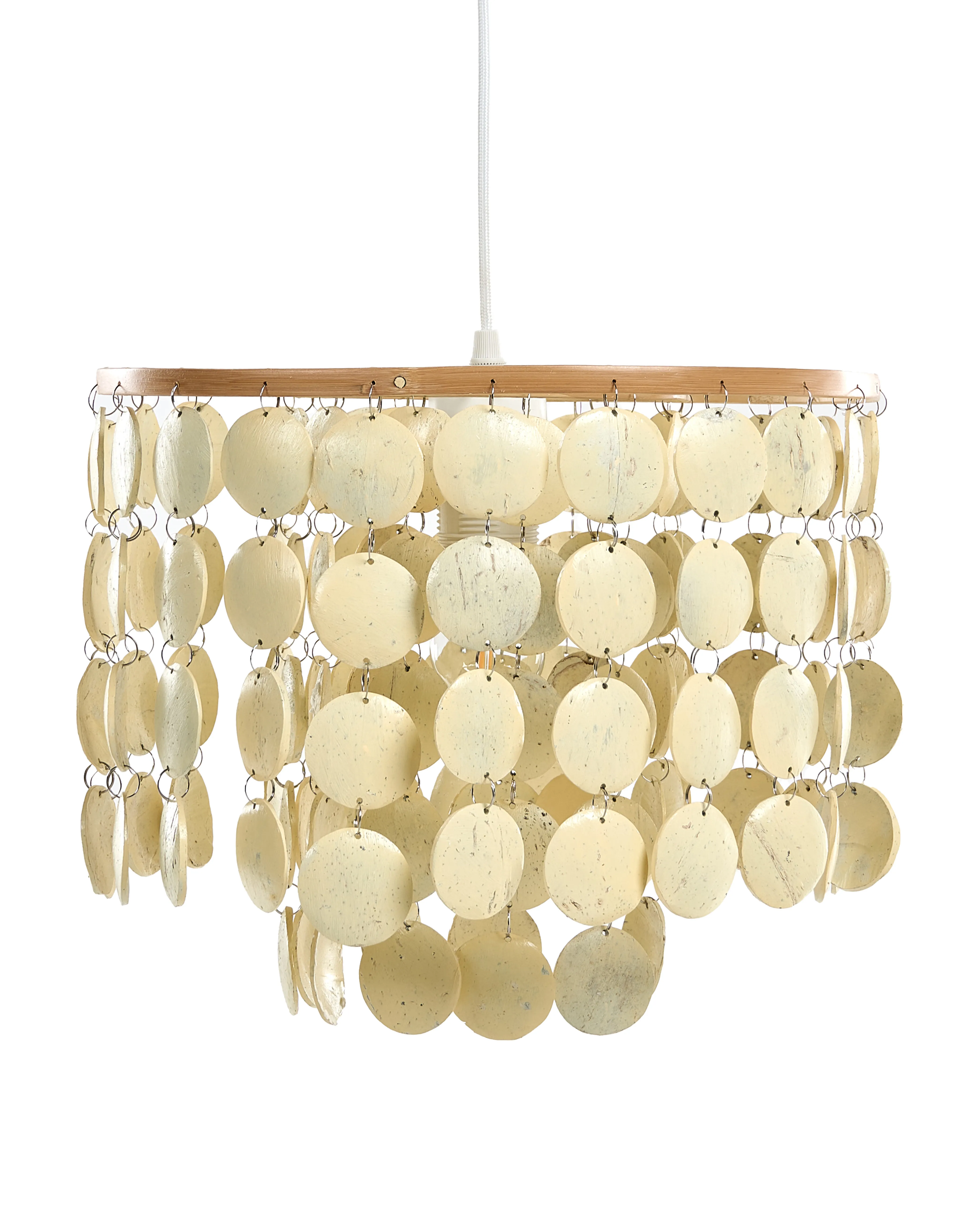 Chandelier PARANGI Coconut Shell Light Beige