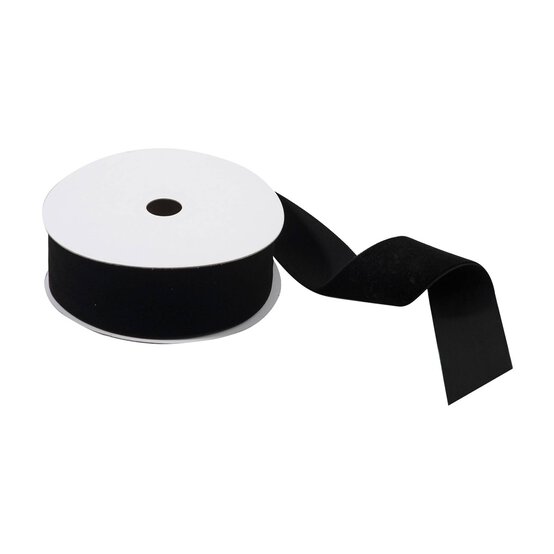Trimits Black Velvet Ribbon by the Metre 50mm