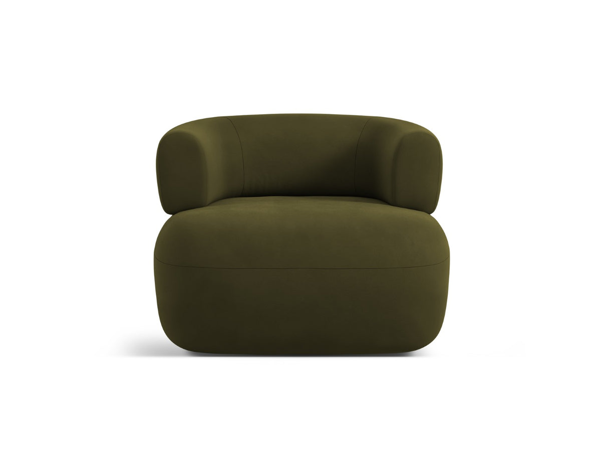 Micadoni Fauteuil Jenny flueel groente - 88x90x73cm