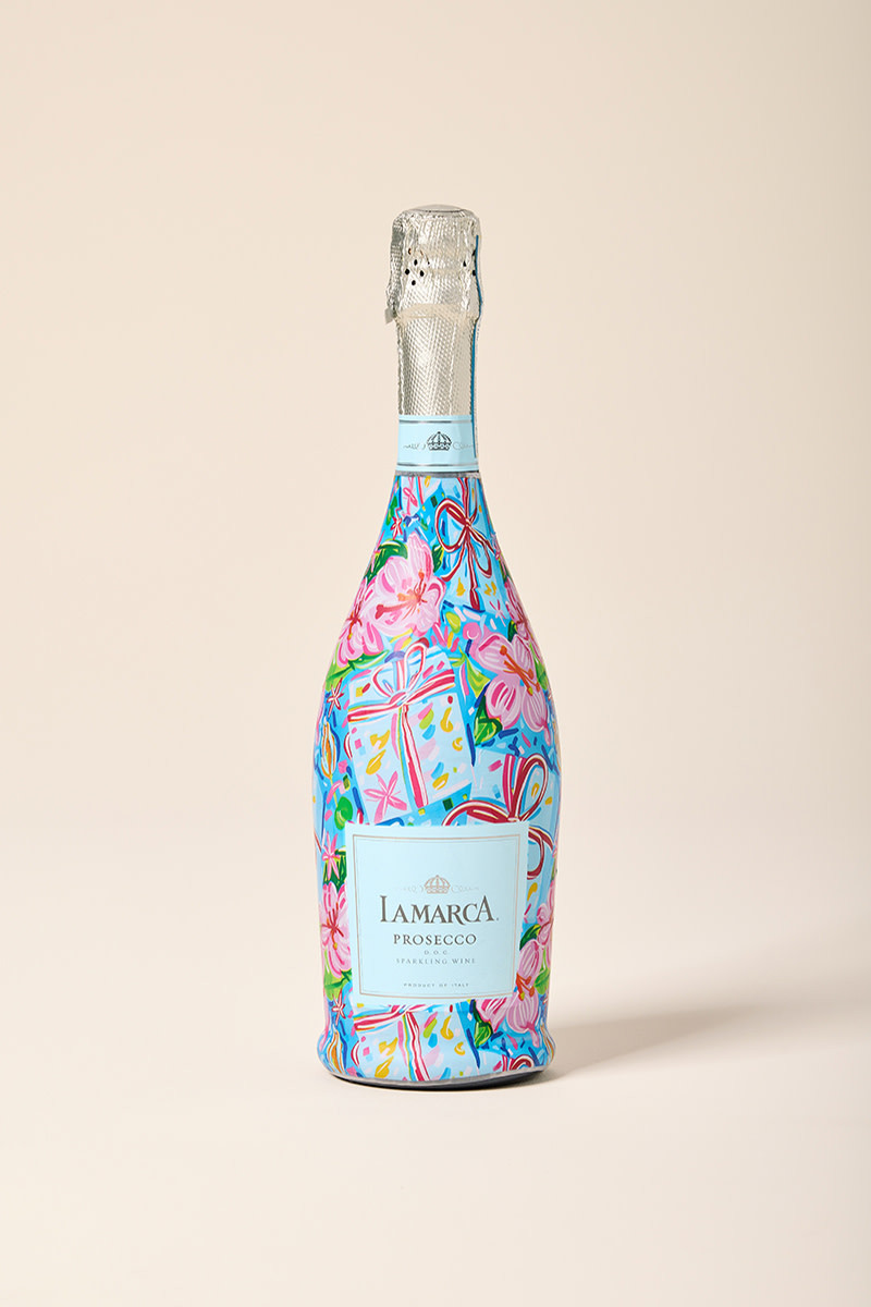 Beau Bottles Preppy Happy Birthday Brushed Presents La Marca Edition Bottle Wrap