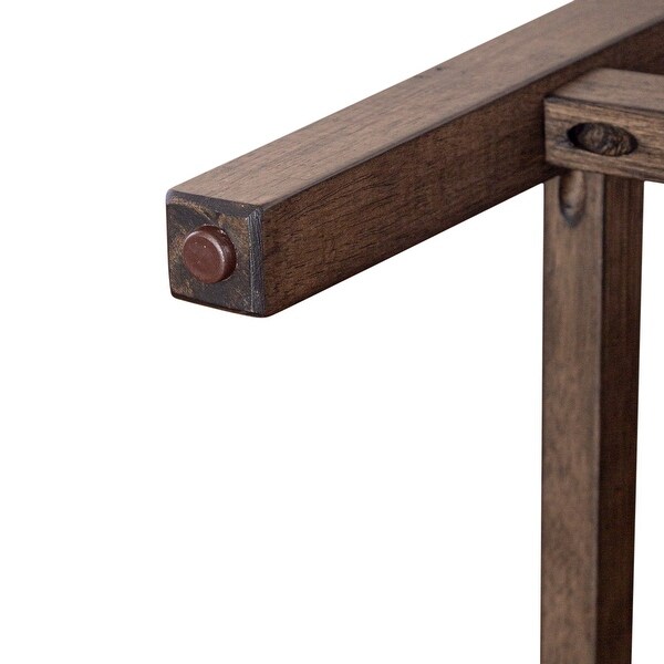 Arrowcreek Weathered Stone Upholstered Console Stool