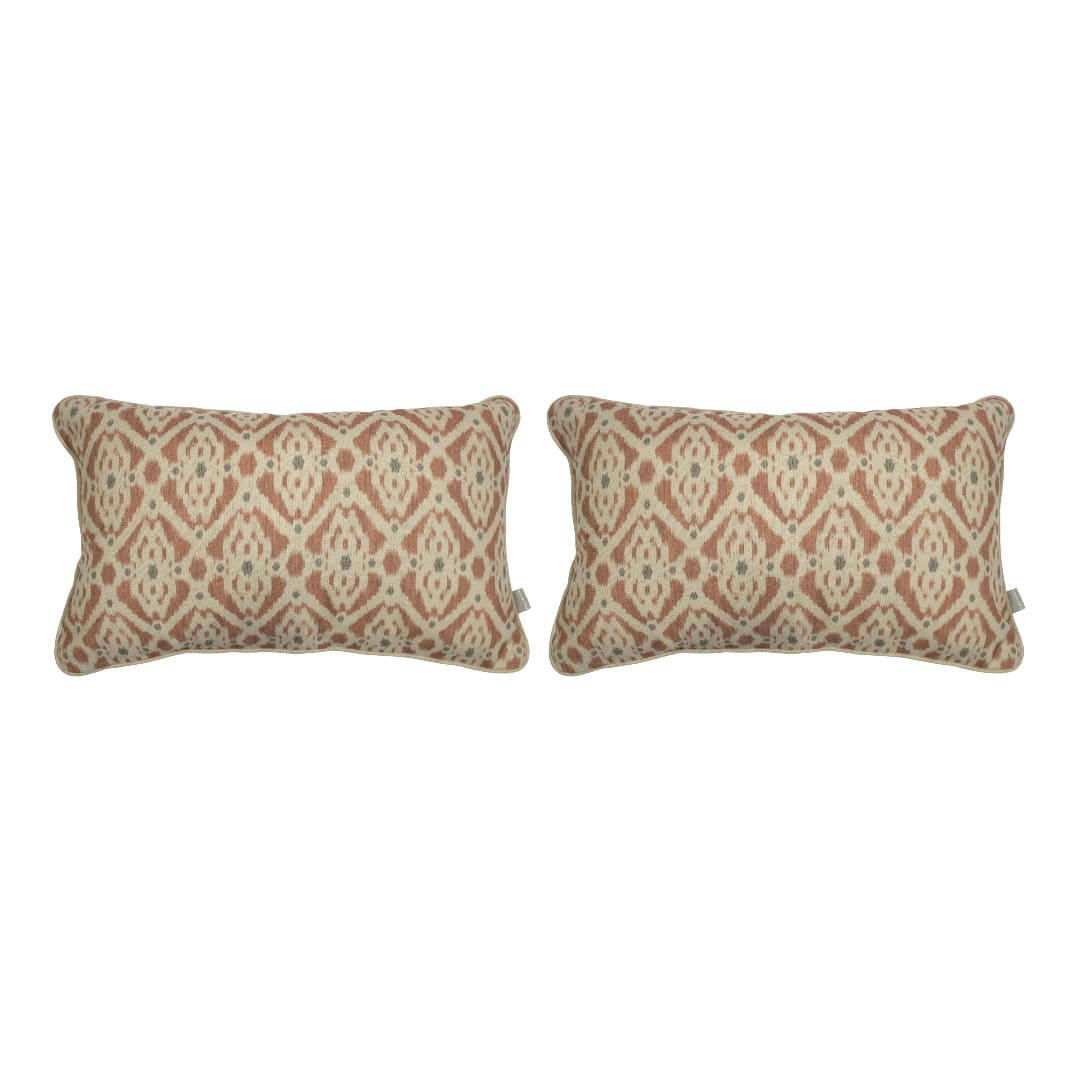 FORMENTERA C - 2 Housses de coussins 30x50 cm corail