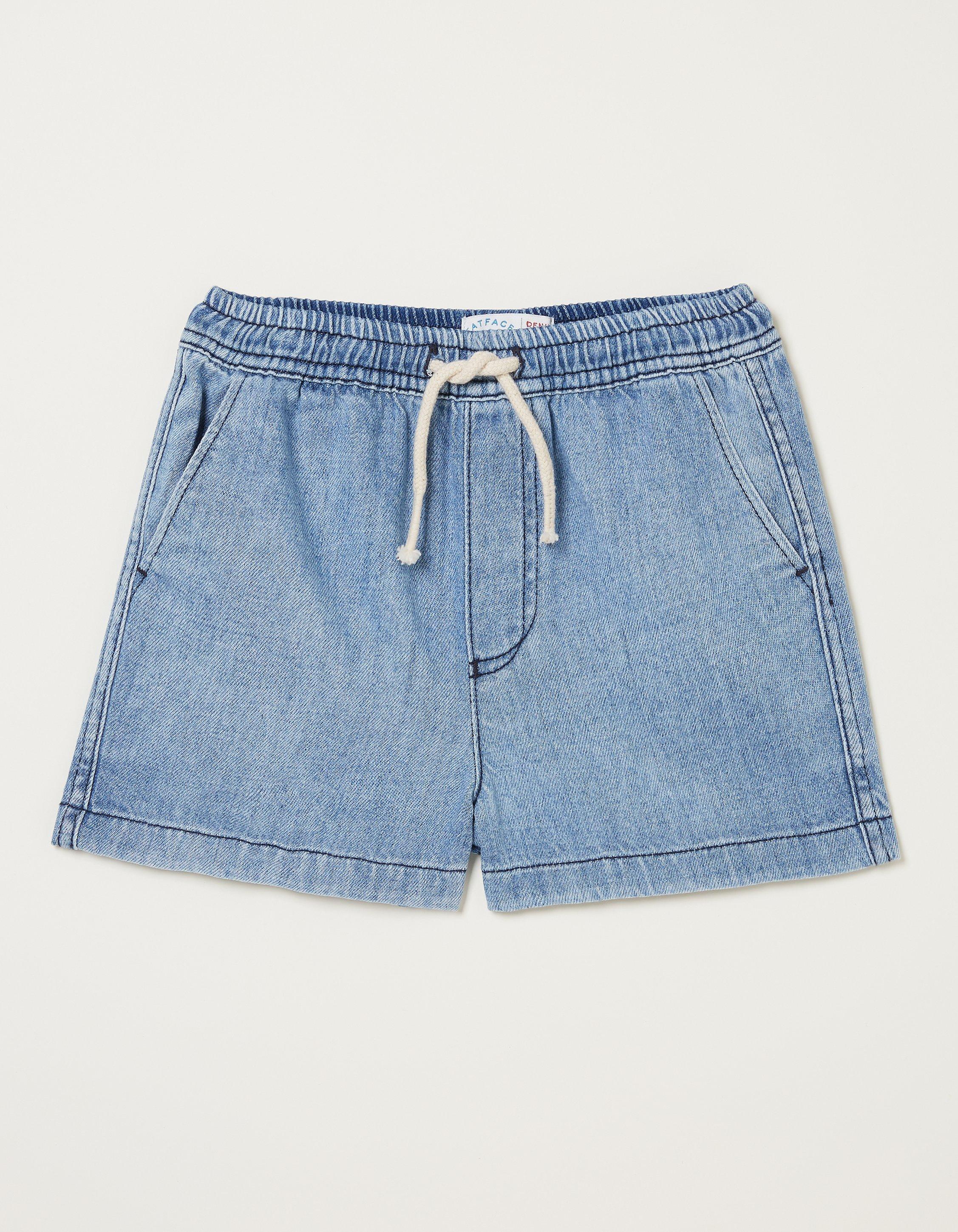 Pull On Denim Shorts