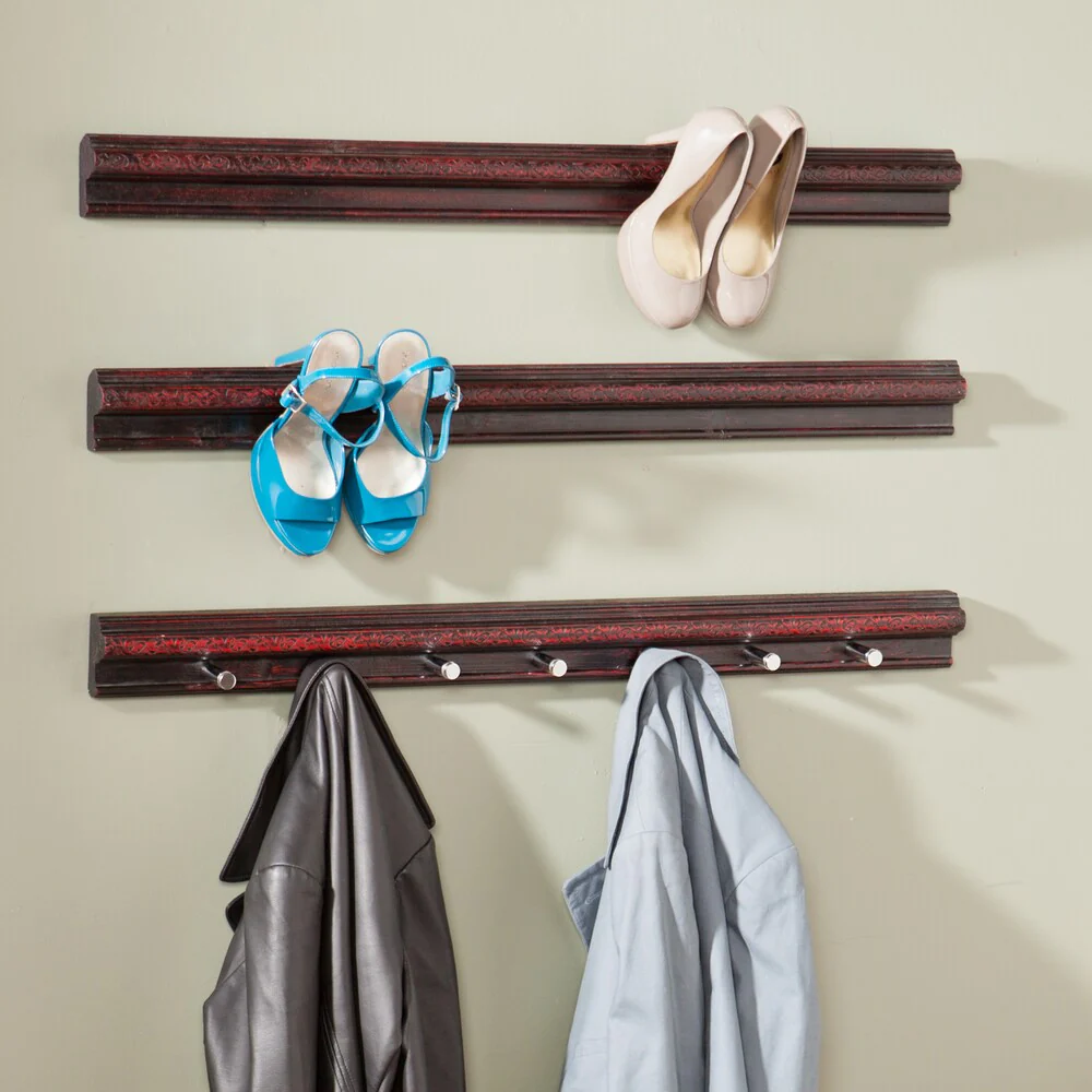 SEI Furniture Chelsea High Heel Shoe/ Purse 3pc Storage Rails