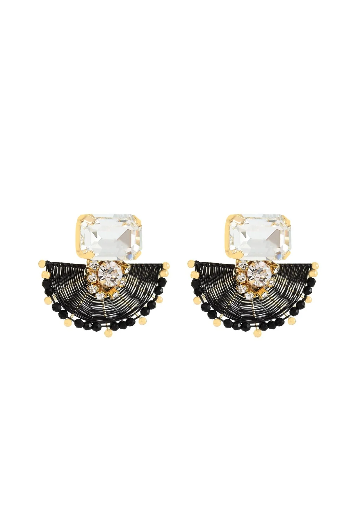 Avah Black Earrings