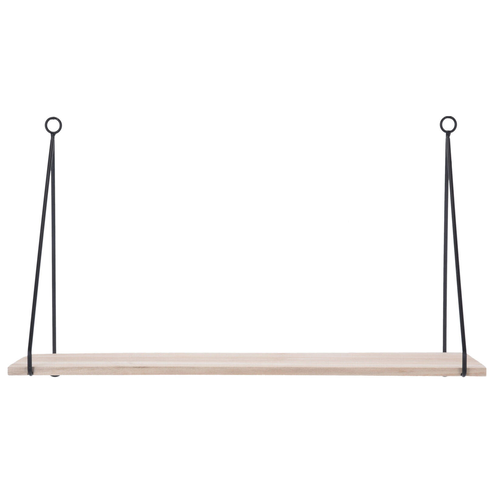 Półka na ścianę Loft drewno paulownia 50x29x15 cm