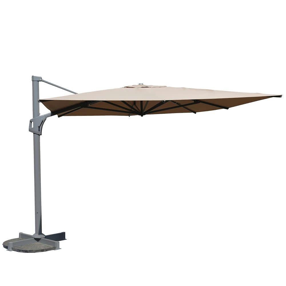 - Parasol déporté 4x3 m Taupe