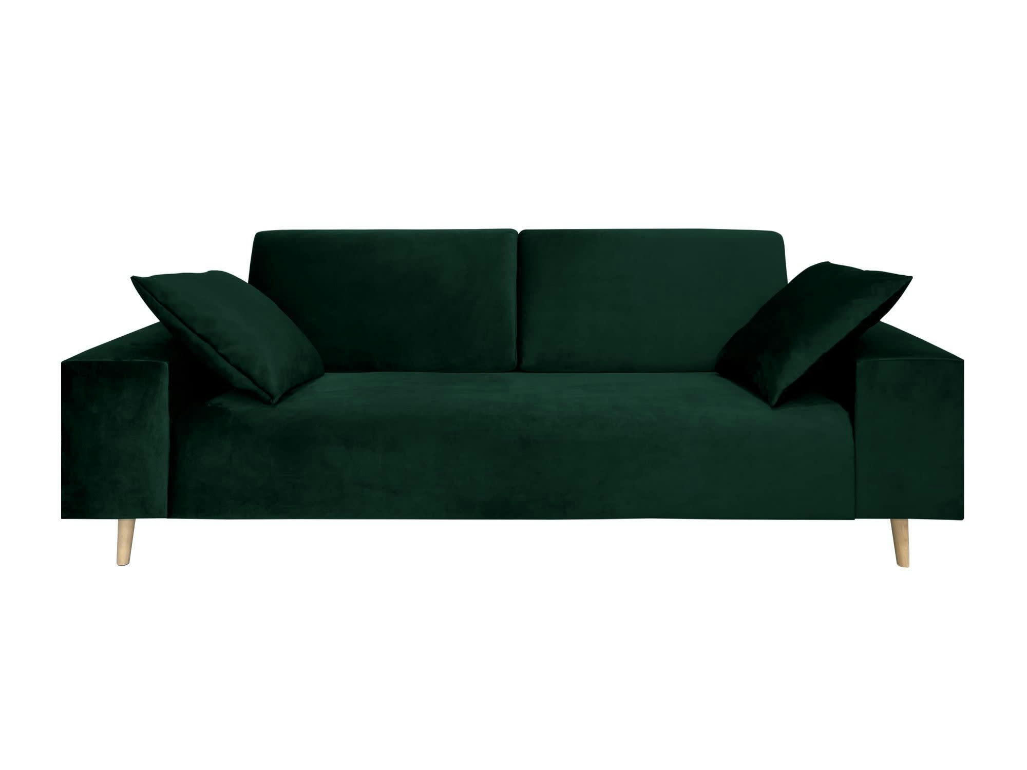 IBIZA - Canapé fixe 3 places  en tissu vert bouteille