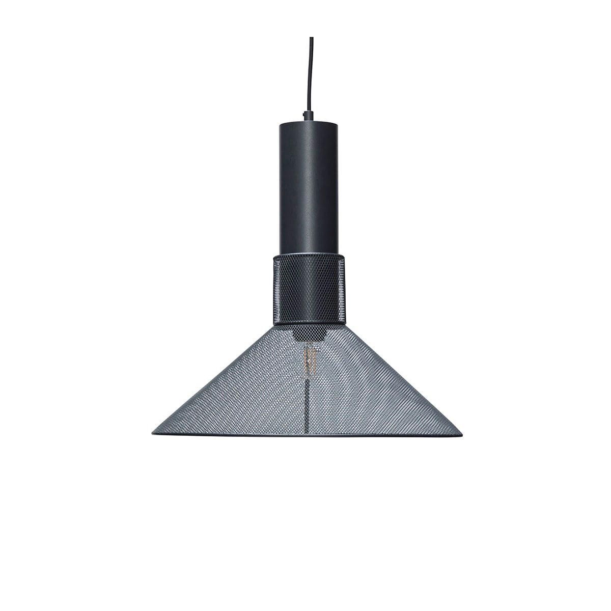 RAY - Plafonnier en maille noire