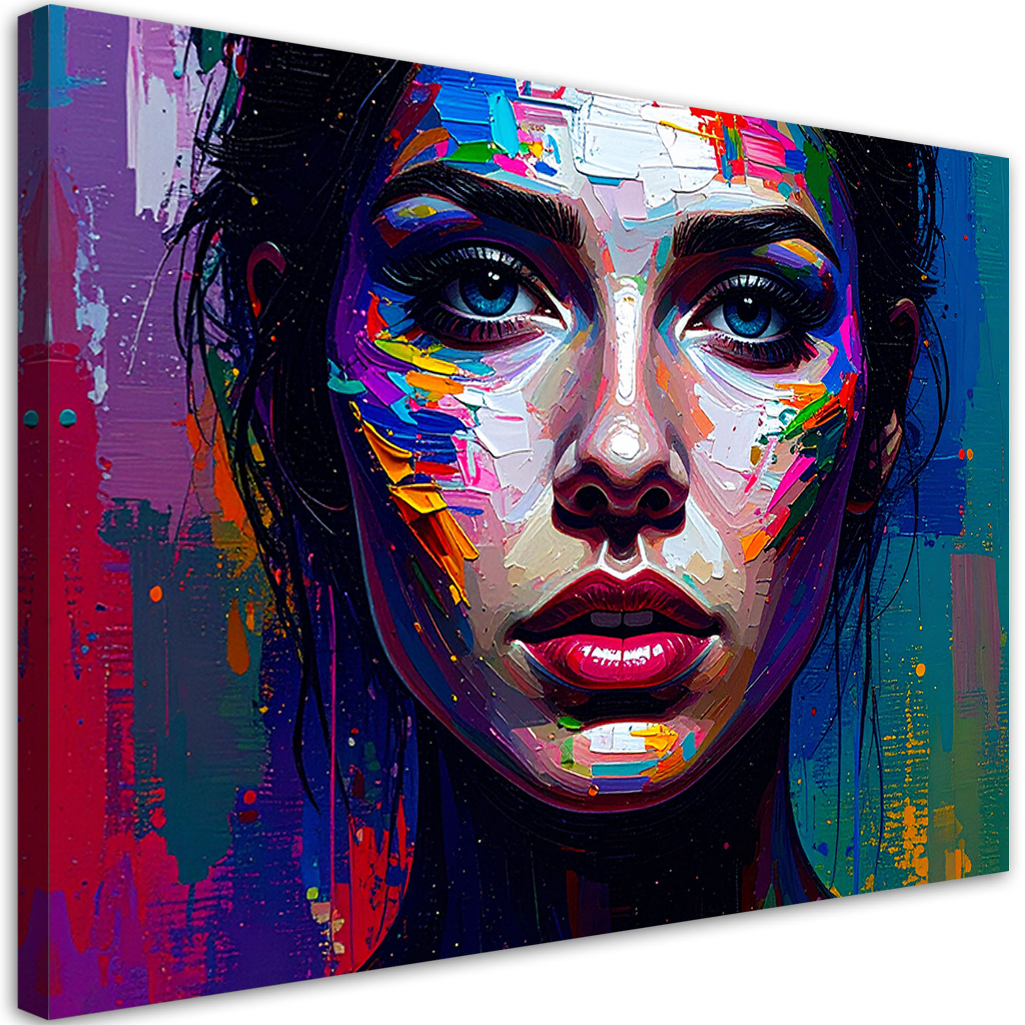 Obraz nowoczesny do salonu sypialni, Portret Twarz Kobiety 30x20