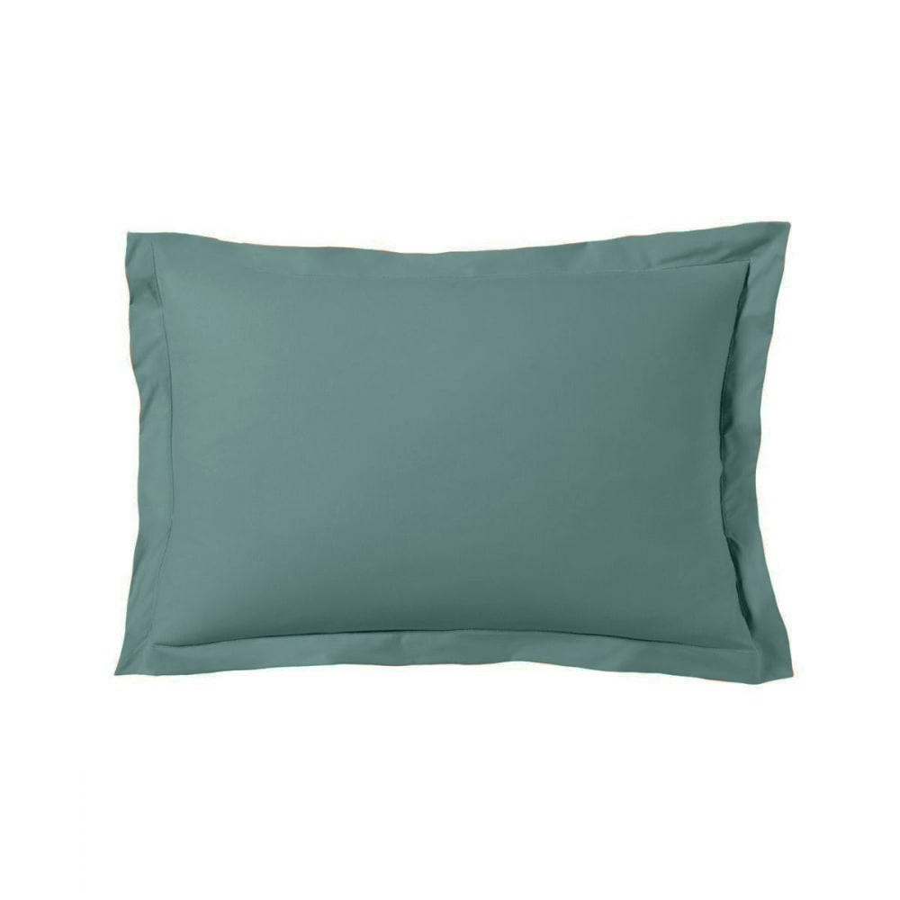 GAMME UNIS SATIN - Lot de 2 taies d'oreiller satin de coton 50x70cm céladon