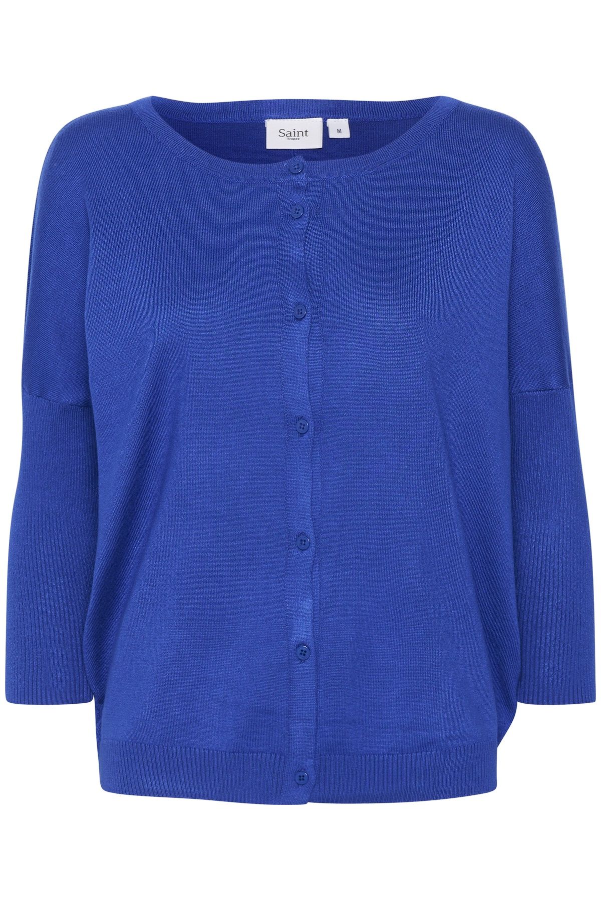 Saint Tropez Mila Round Neck 3/4 Sleeve Cardigan