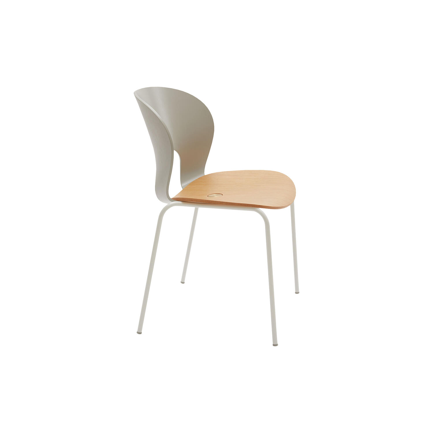ø Chair spisebordsstol, eg/hvid/gr&aring;