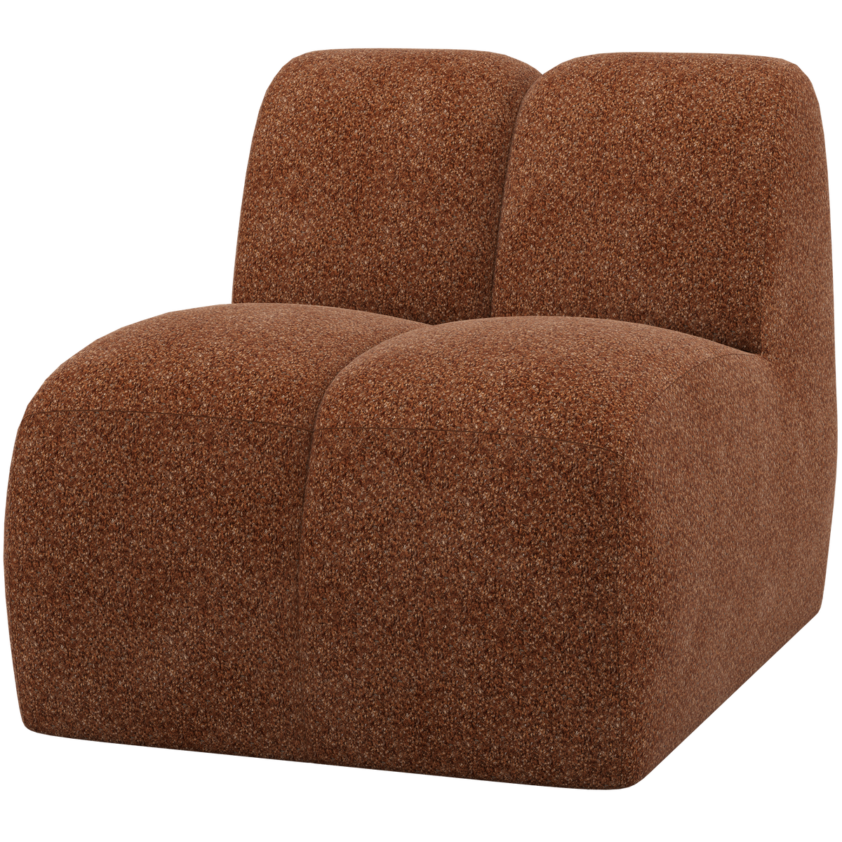 WOOOD 1-zits element Mojo - Wollig - Roestbruin -74x84x97