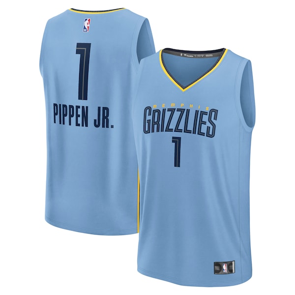 Scotty Pippen Jr. Memphis Grizzlies  Fast Break Replica Player Jersey - Statement Edition - Light Blue