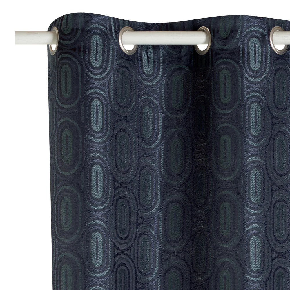 Rideau NAJDA coloris bleu nuit 140 x 260 cm