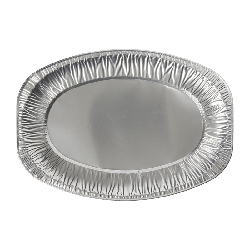 Serveerschaal - aluminium - 2.4x35.2x24.7 cm - set van 3