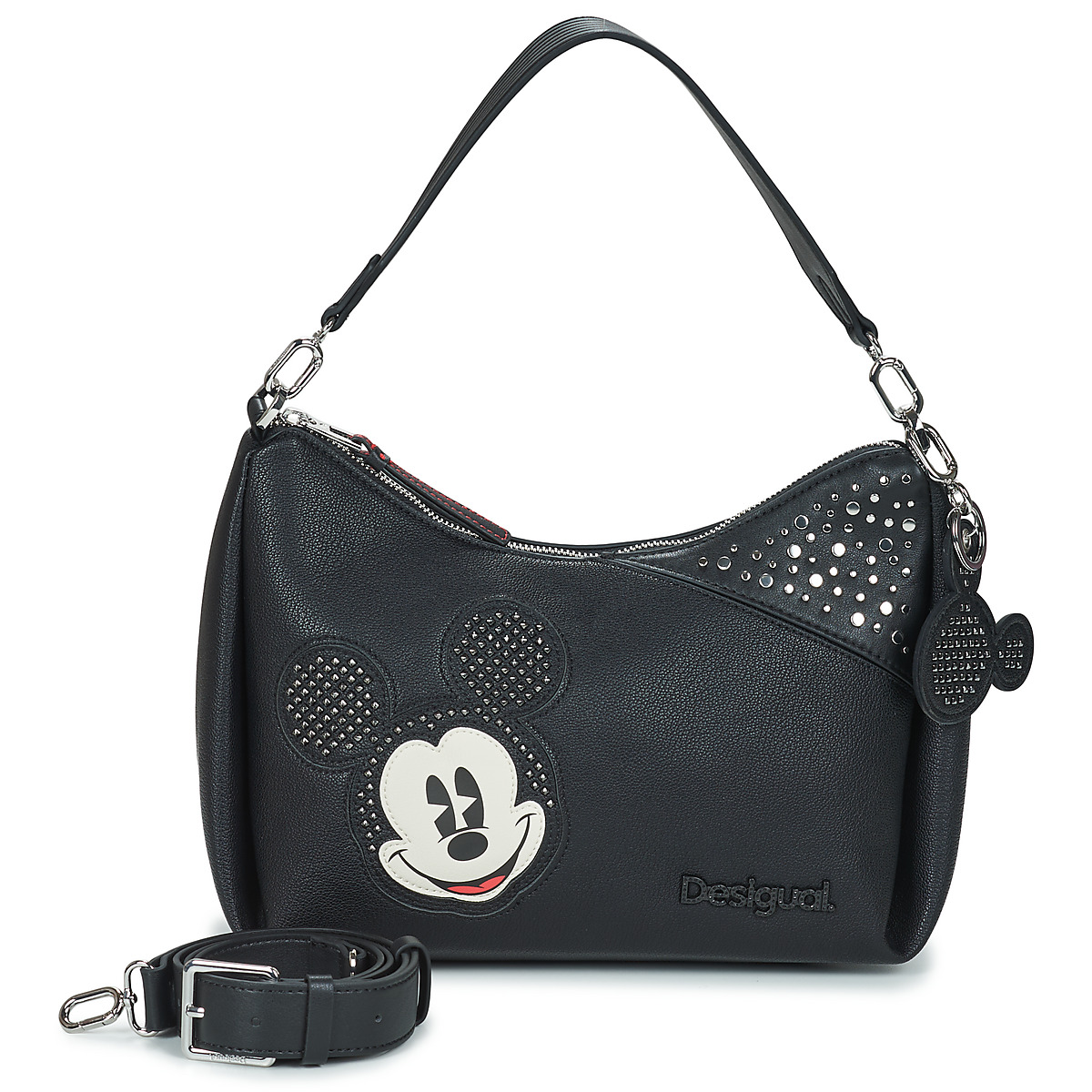 Desigual - BAG MICKEY STUDSTYLE BLACK MAYARI MAXI - Black