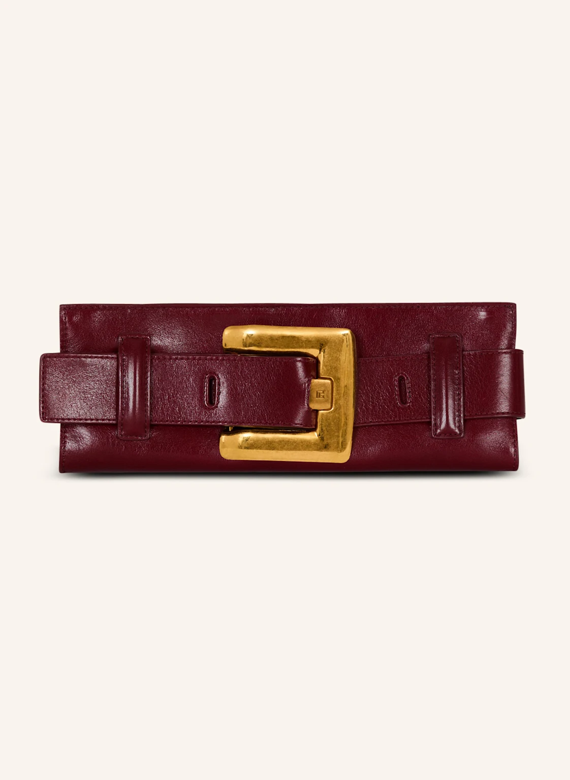 BALMAIN Anthem Clutch aus Kalbsleder