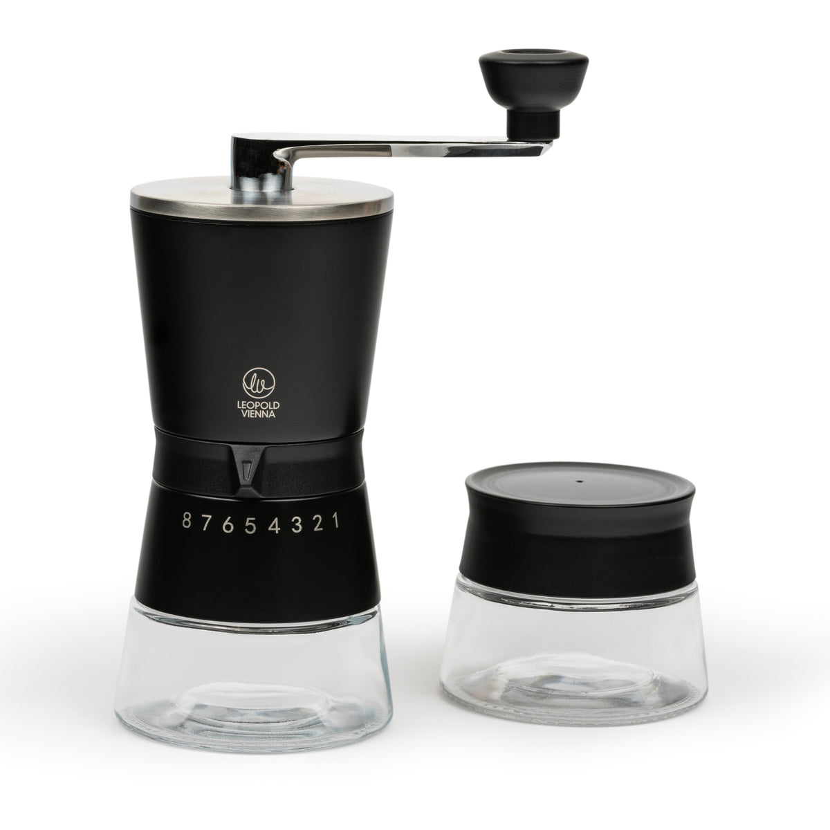 Leopold Vienna - Koffiemolen   bewaarpot Bologna giftset zwart- handmatig