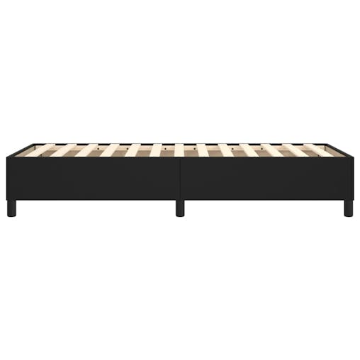 NNEVL Box Spring Bed Frame Black 107x203 cm King Single Faux Leather