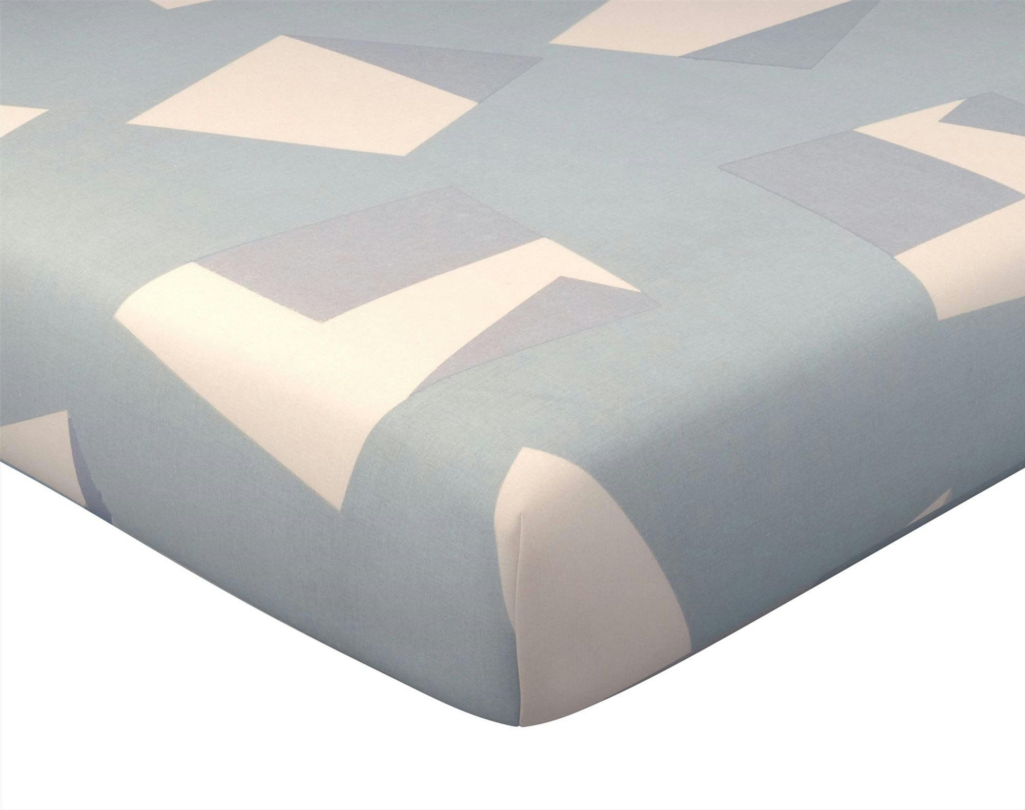 CARAMEL - Drap-housse 90x190x28 gris en coton