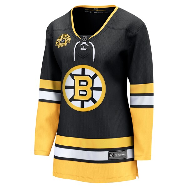 Boston Bruins  Women's 100th Anniversary Premier Breakaway Jersey - Black