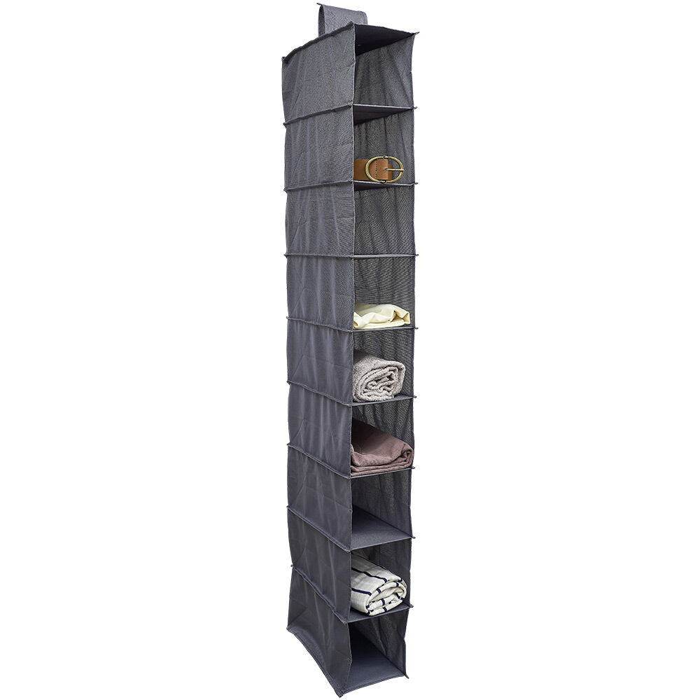 Organisateur de vêtements Gris - 9 niveaux - 32x15xH128 cm
