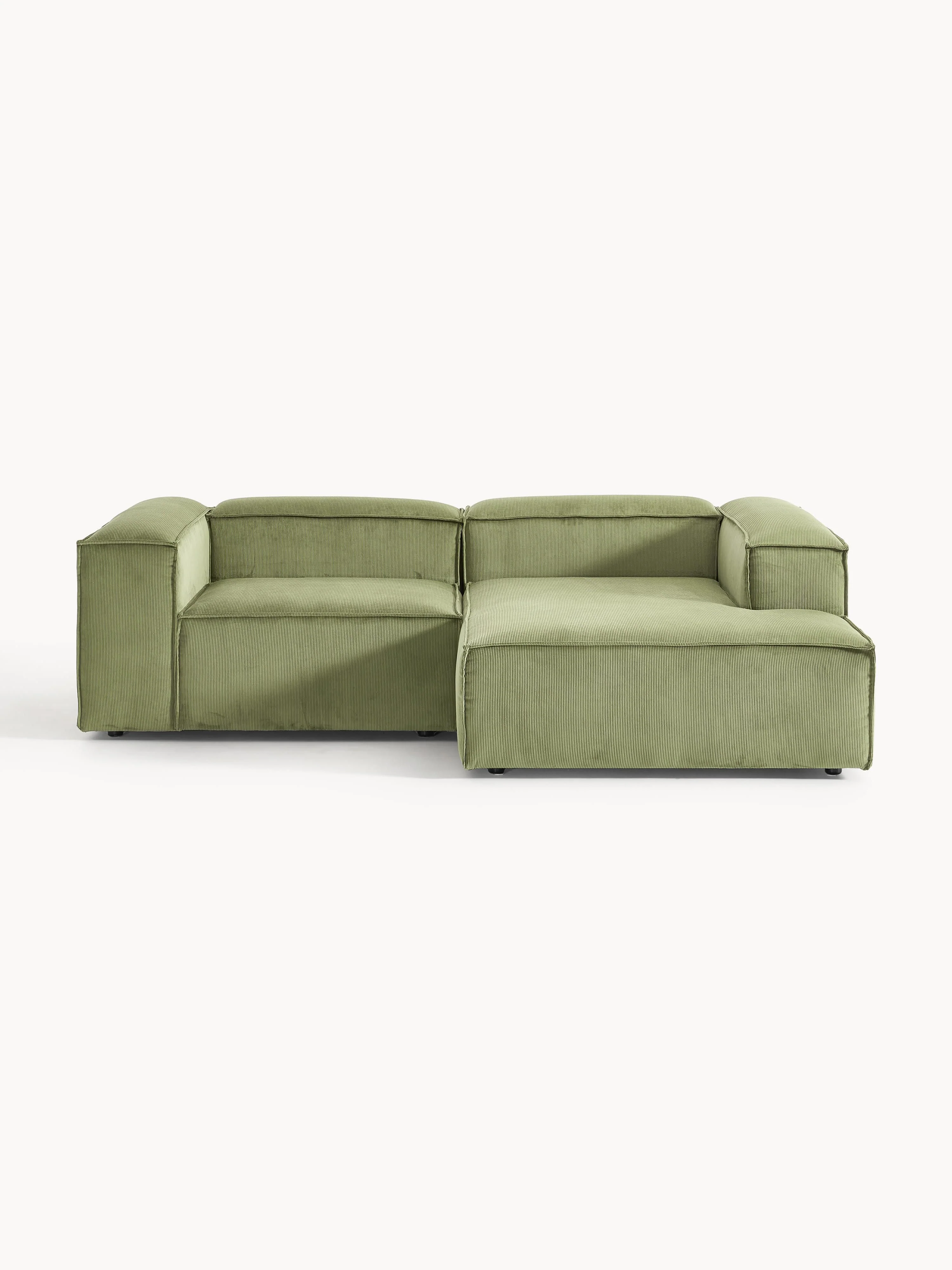 Modulares Ecksofa Lennon (2-Sitzer) aus Cord