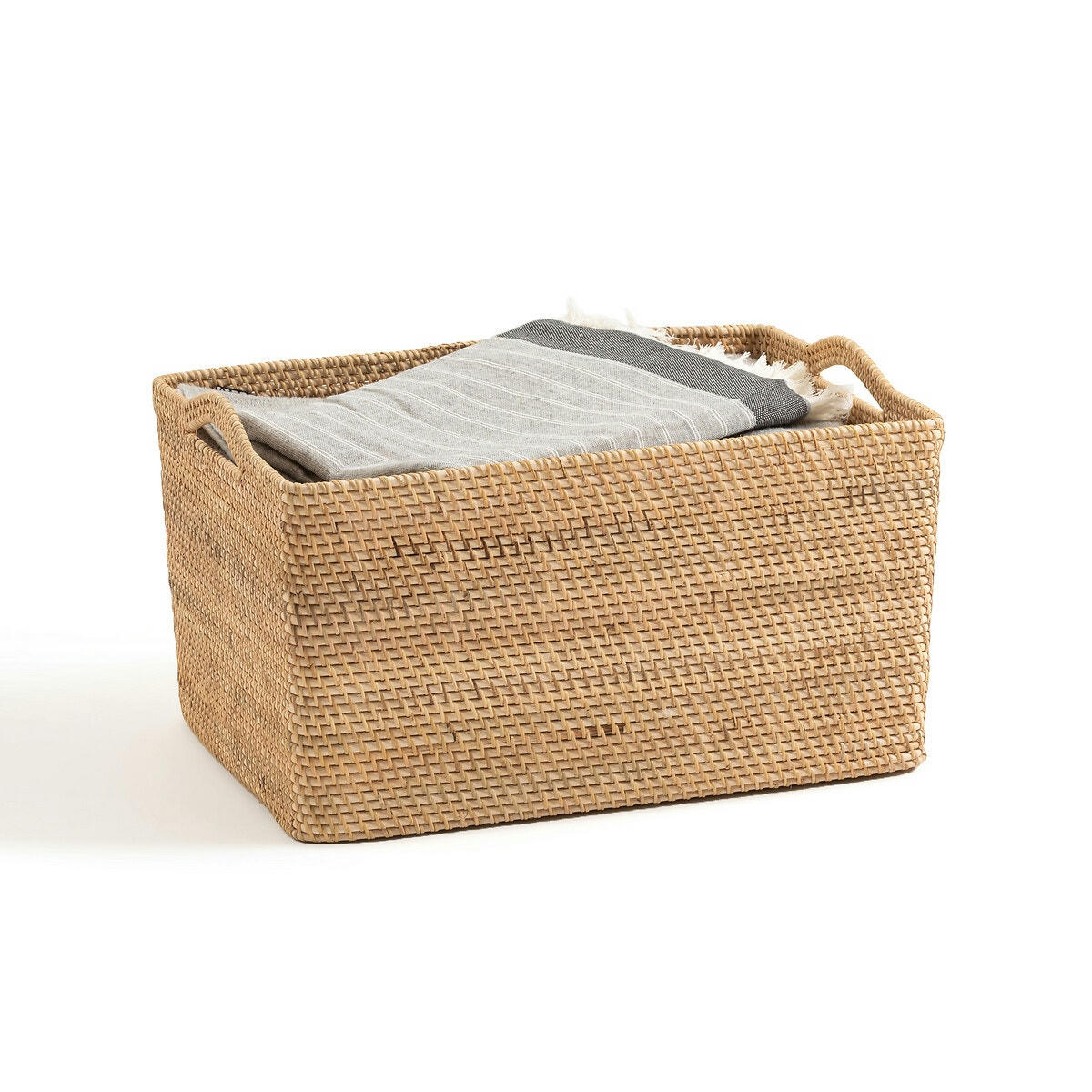 Panier de rangement en rotin L50 cm Sorong