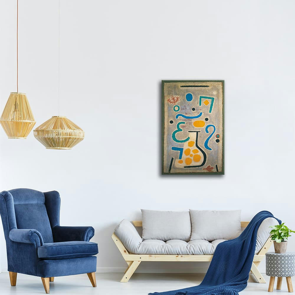 - Tableau impression sur toile - Die Vase (Le Vase) Paul Klee 50x80cm